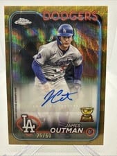 2024 Topps Chrome Update Autographs James Outman #AC-JOU card