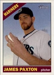 2015 Topps Heritage Base Set James Paxton #354 card
