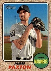 2017 Topps Heritage Base Set James Paxton #546 card