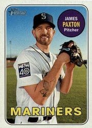 2018 Topps Heritage Base Set James Paxton #69 card