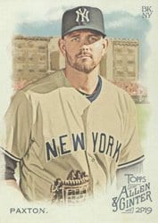 2019 Topps Allen & Ginter Base Set James Paxton #267 card