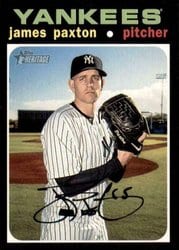 2020 Topps Heritage Base Set James Paxton #480 card