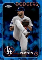 2024 Topps Chrome Update Sapphire Edition Base Set James Paxton #USCS27 card