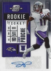 2020 Panini Contenders Optic Base Set James Proche #195 card