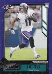 2020 Panini Playbook Base Set James Proche #195 card
