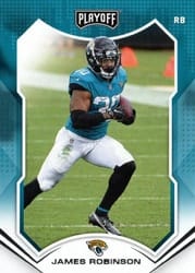2021 Panini Playoff Base Set James Robinson #65 card
