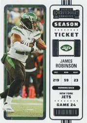 2022 Panini Contenders Base Set James Robinson #53 card