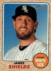 2017 Topps Heritage Base Set James Shields #178 card