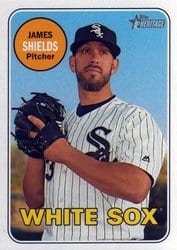 2018 Topps Heritage Base Set James Shields #308 card