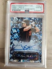 2024 Bowman Draft Sapphire Edition Selections Autographs James Tibbs III #SSA-JT card