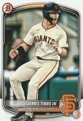 2025 Bowman Prospects James Tibbs III #BP-39 card