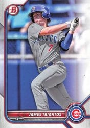 2022 Bowman Draft Base Set James Triantos #BD-166 card