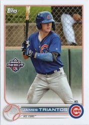 2022 Topps Pro Debut Base Set James Triantos #PD-1 card