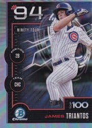 2025 Bowman Bowman Scouts Top 100 James Triantos #BTP-94 card
