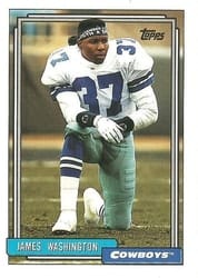 1992 Topps Base Set James Washington #171 card