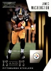 2018 Panini Playbook X's and O's James Washington #28 card