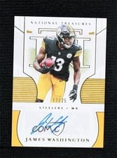 2020 Panini National Treasures Signatures James Washington #S-JWA card