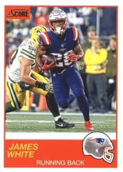 2019 Score Base Set James White #144 card