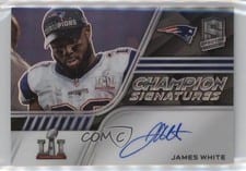 2022 Panini Spectra Champion Signatures James White #CS-JW card