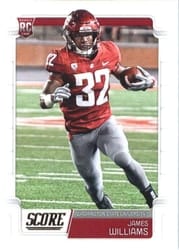 2019 Score Base Set James Williams #410 card