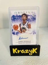 2020-21 Panini Origins Rookie Autographs James Wiseman #RA-WIS card