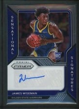 2020-21 Panini Prizm Sensational Signatures James Wiseman #SS-JWS card