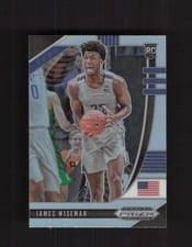2020 Panini Prizm Draft Picks James Wiseman Silver Prizm #2 card