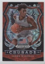 2020 Panini Prizm Draft Picks James Wiseman Choice Red #82 card