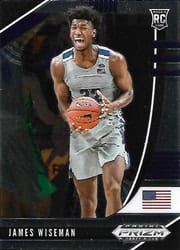 2020 Panini Prizm Draft Picks Base Set James Wiseman #2 card