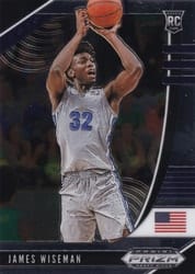 2020 Panini Prizm Draft Picks Base Set James Wiseman #42 card