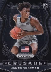 2020 Panini Prizm Draft Picks Base Set James Wiseman #82 card