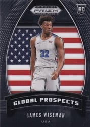 2020 Panini Prizm Draft Picks Base Set James Wiseman #97 card