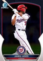 2023 Bowman Chrome Prospects James Wood #BCP-129 card