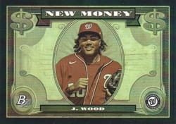 2023 Bowman Platinum New Money James Wood #NM-12 card
