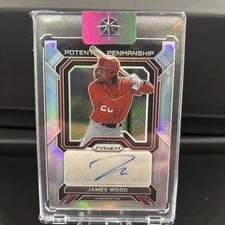 2023 Panini Prizm Potential Penmanship James Wood #PP-JW card