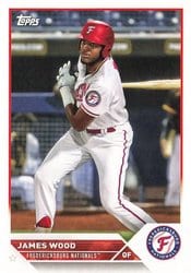 2023 Topps Pro Debut Base Set James Wood #PD-119 card