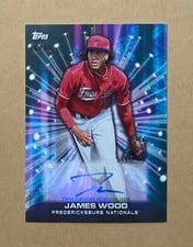 2023 Topps Pro Debut Future Cornerstones Autographs James Wood #FC-JW card