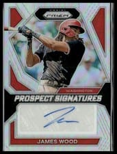2024 Panini Prizm Prospect Signatures James Wood #PS-JW card