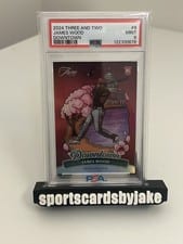 2024 Panini Three and Two Downtown James Wood #9 card