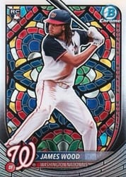 2025 Bowman Chrome Base Set James Wood #29d card