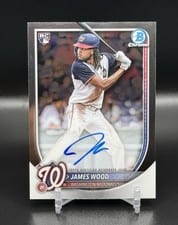 2025 Bowman Chrome Rookie Autographs James Wood #CRA-JWO card