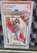 2025 Panini Impeccable Base Set James Wood #25 card