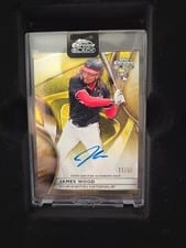 2025 Topps Chrome Black Autographs James Wood #CBA-JW card