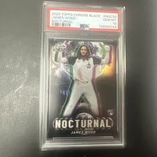 2025 Topps Chrome Black Nocturnal James Wood #NOC-34 card