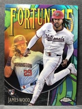 2025 Topps Chrome Logofractor Edition Fortune 15 James Wood #F15-10 card