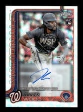 2025 Topps Chrome Logofractor Edition Rookie Autographs James Wood #RA-JWO card