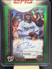 2025 Topps Chrome Update Rookie Debut Autographs James Wood #CRDA-JWO card