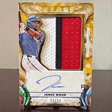 2025 Topps Inception Inception Autograph Jumbo Patch James Wood #IAJP-JW card