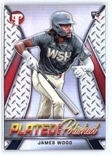 2025 Topps Pristine Plated and Polished James Wood #PP-40 card