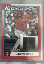 2025 Topps Update 1990 Topps Baseball Relics James Wood #90RU-JWO card
